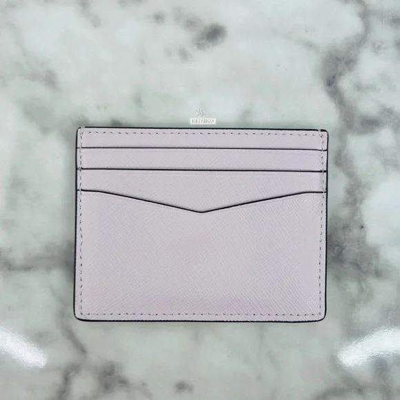 Kate Spade Staci Lilac Moon Saffiano Leather Slim Card Holder Wallet - Picture 2 of 4